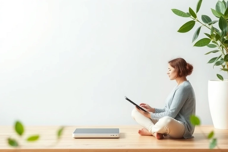 Conceitos visuais relacionados a Mindfulness Apps Surge in Popularity: Strategies for Cultivating Abundance in a Fast-Paced World