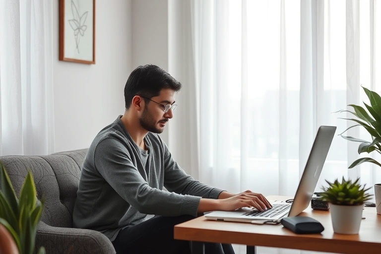 Conceitos visuais relacionados a como ganhar dinheiro na internet dentro de casa 